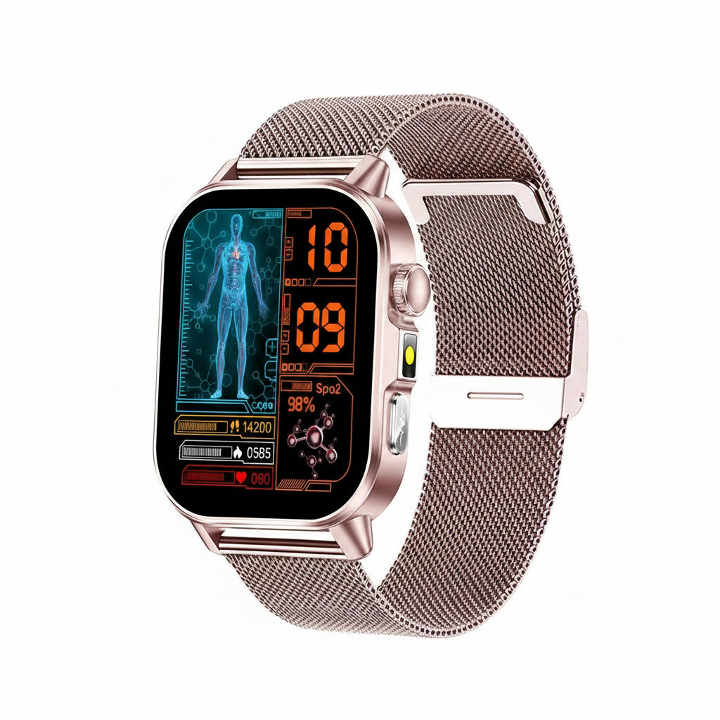 Montre Connectée 2026 – ECG, Appels Bluetooth & Suivi Santé