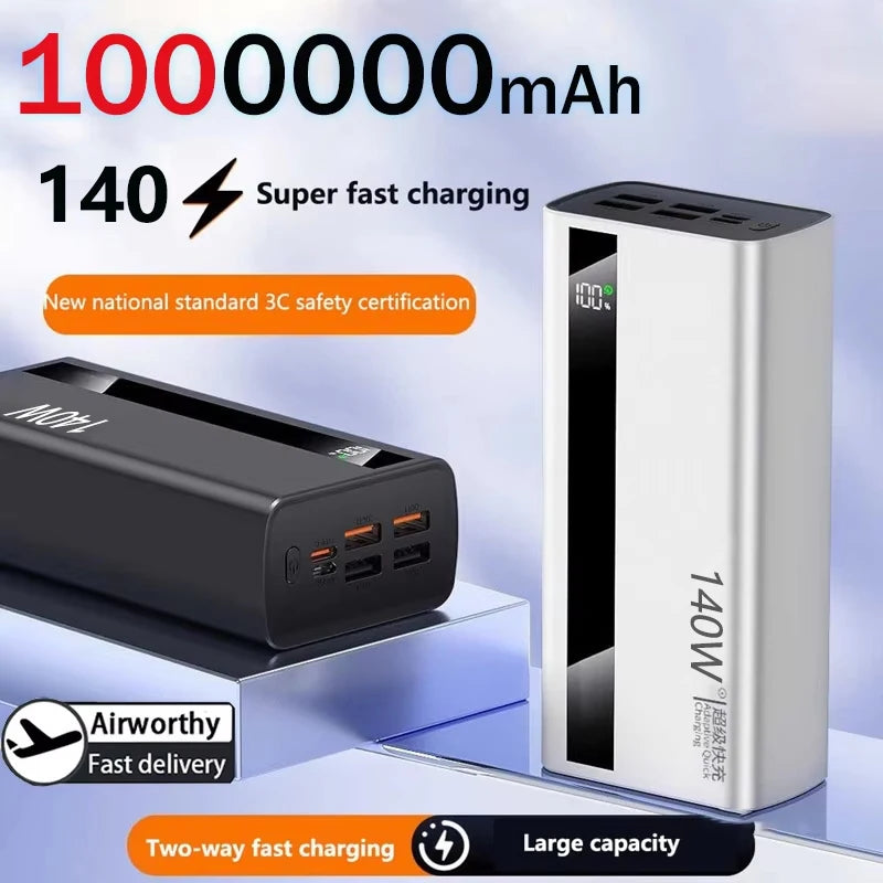 Batterie Externe Lenovo 140W  | Charge Rapide | Affichage Digital | USB-C