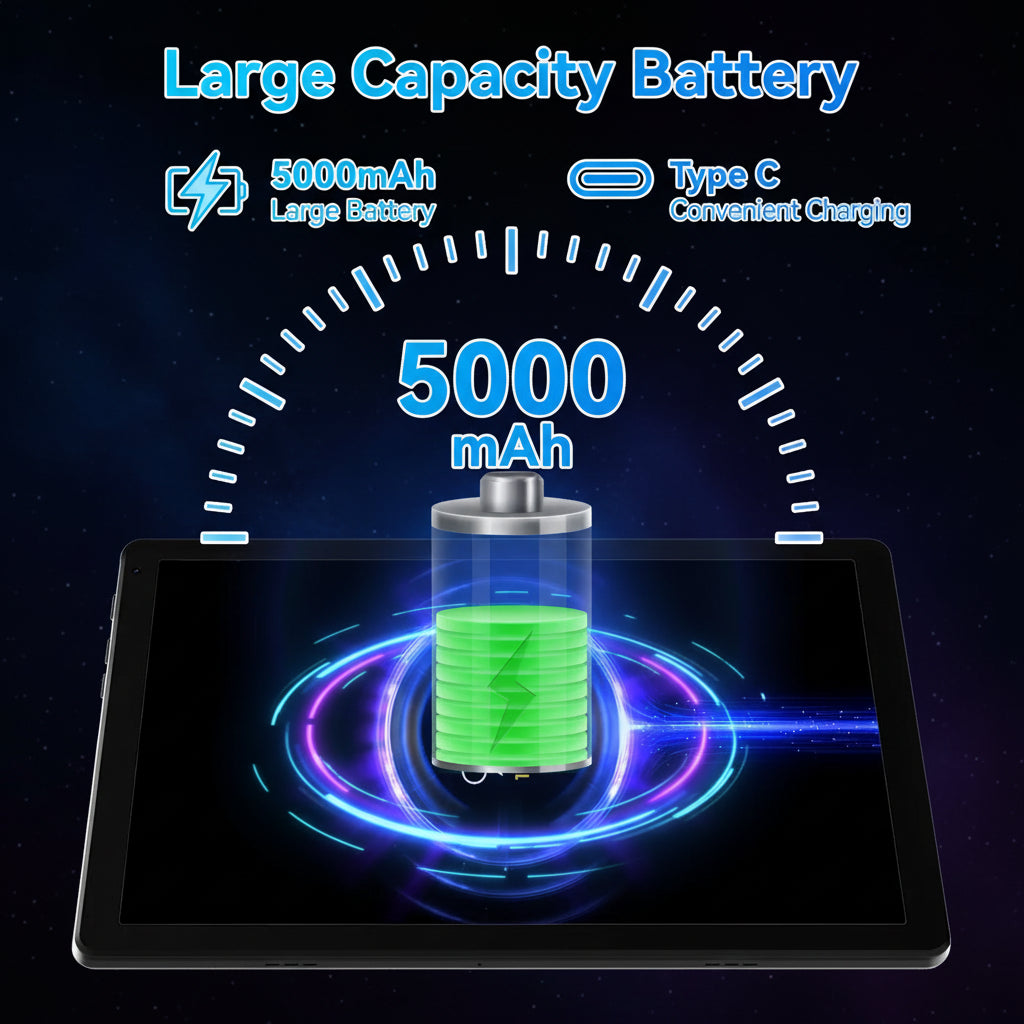 Tablette URAO 10 Android 15 – | 64GB ROM | IPS HD | Double Caméra |