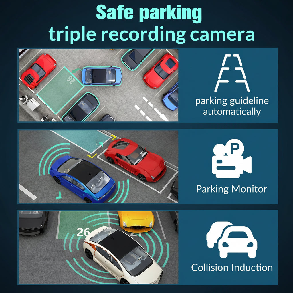 Dashcam Voiture – Caméra de Bord 1080P Full HD, Vision Nocturne