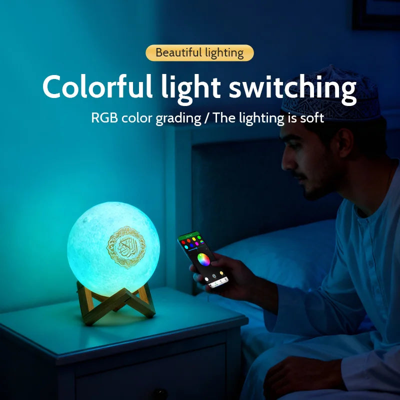 Enceinte Bluetooth  avec Lampe LED – Haut-Parleur Islamique Portable