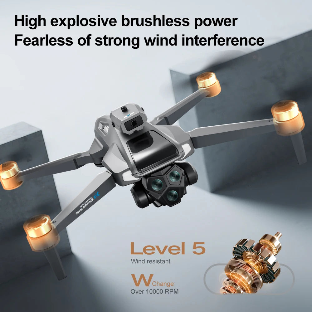 Drone LSRC M66 – Caméra 4K, Moteur Brushless, Télécommande Écran, 30 min de Vol